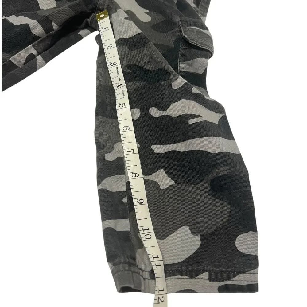 The Childrens Place Black Gray Camo Cargo Pants Toddler 2T Streetwear